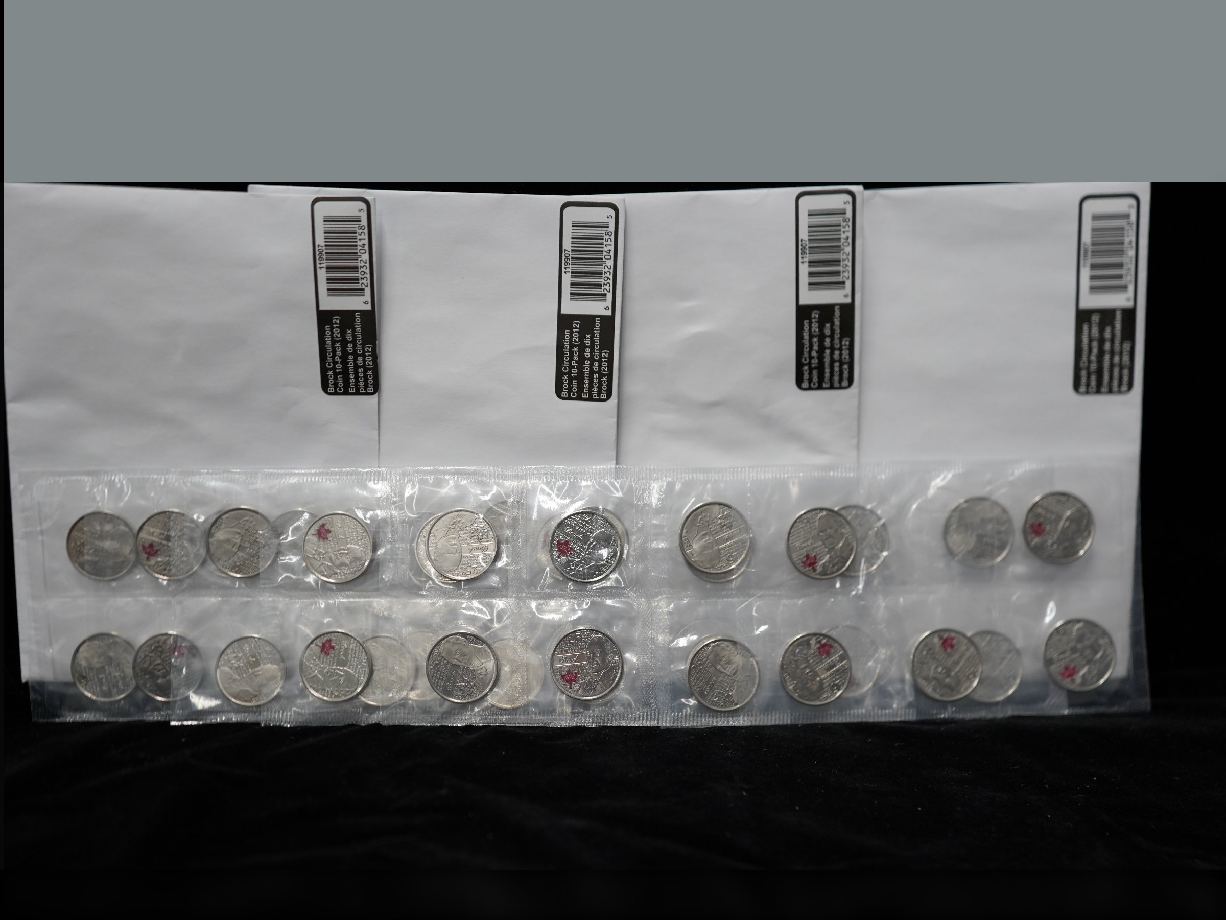 2012 Brock Circulation Coin 10-Packs (Lot of 4)